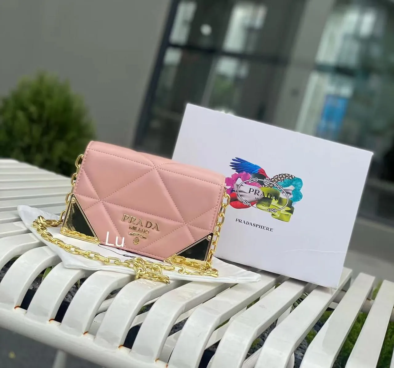 𝐏𝐫𝐝𝐚 Quilted Leather Shoulder Bag