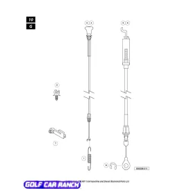 105315101 CLIP, CHOKE CABLE, FH680D