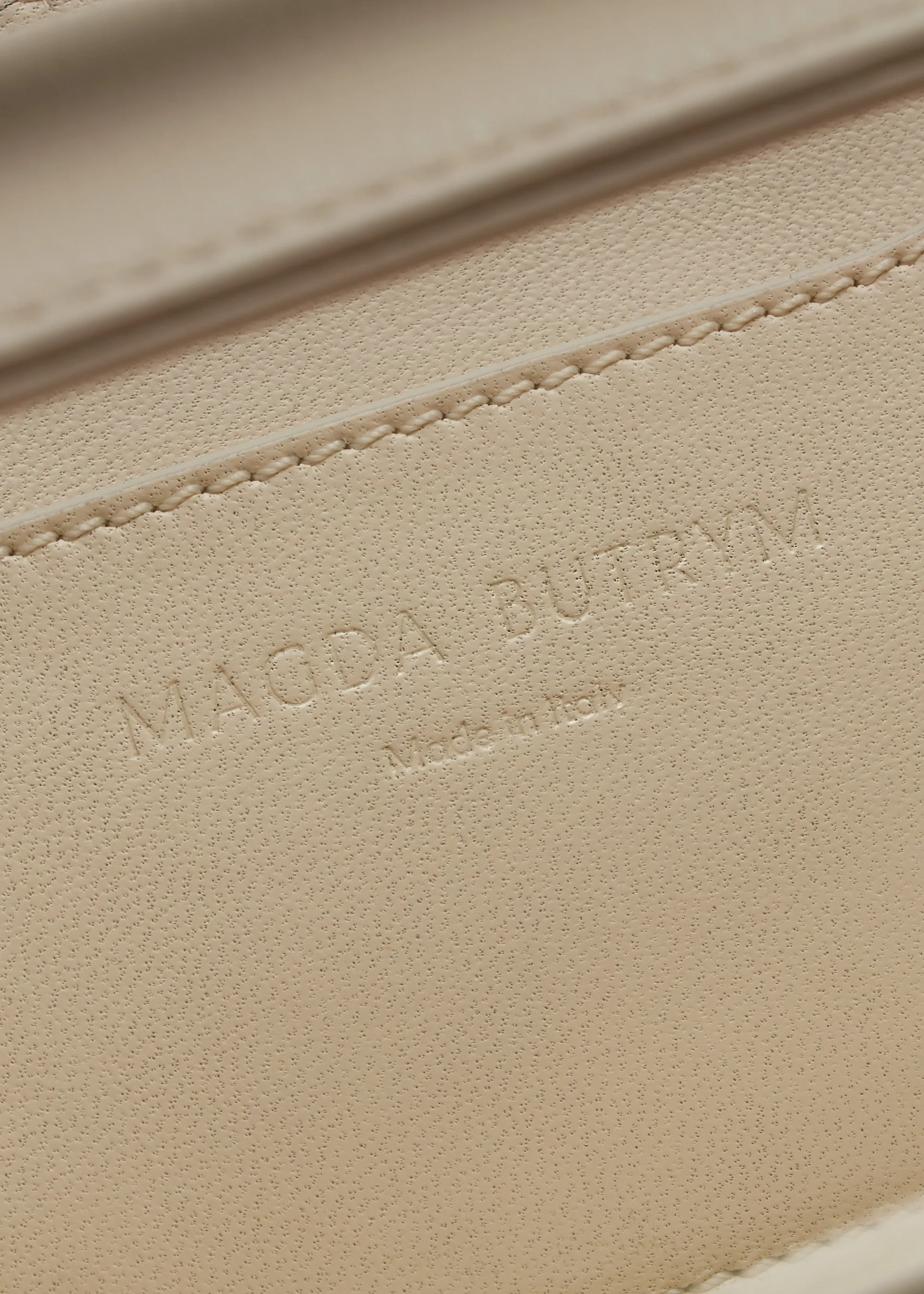 Apolonia bag in cream leather