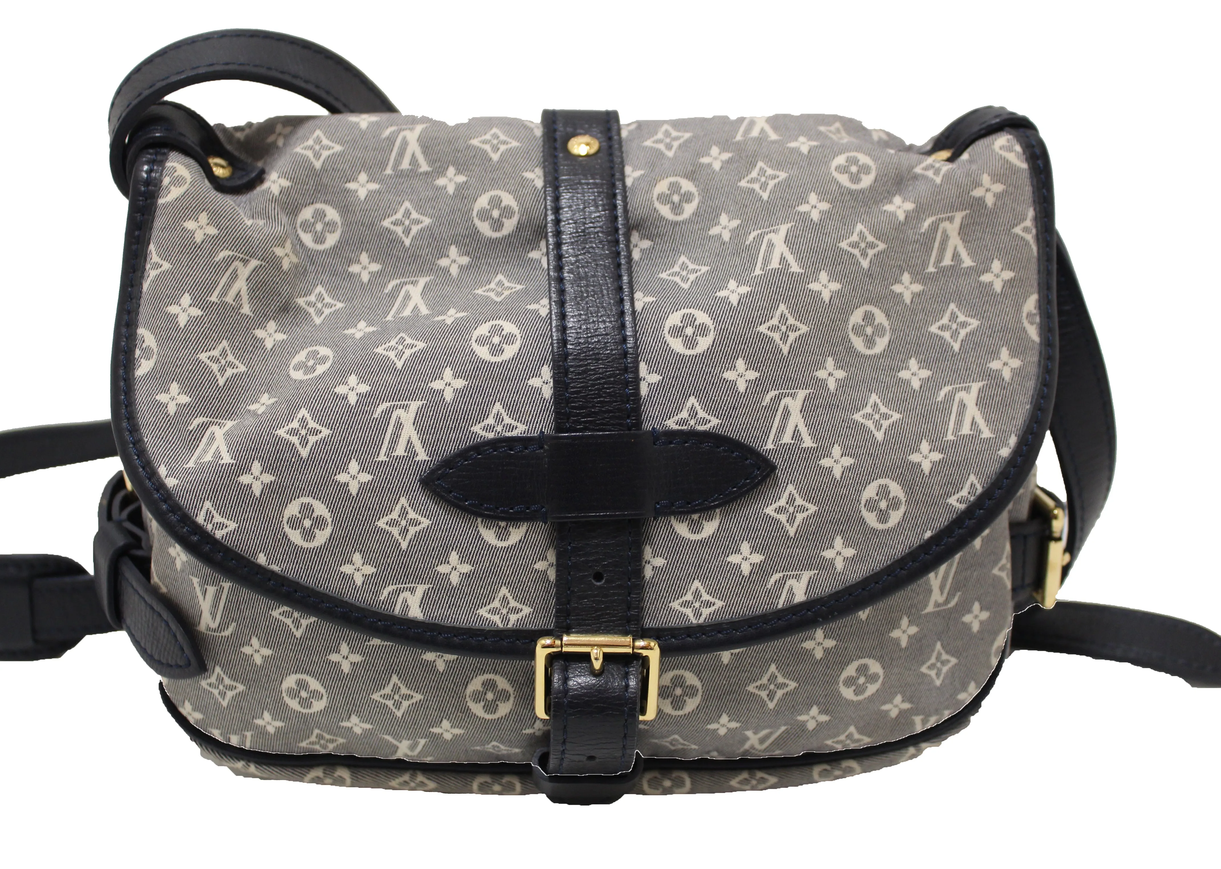 Authentic Louis Vuitton Encre Monogram Idylle Saumur PM Messenger Bag