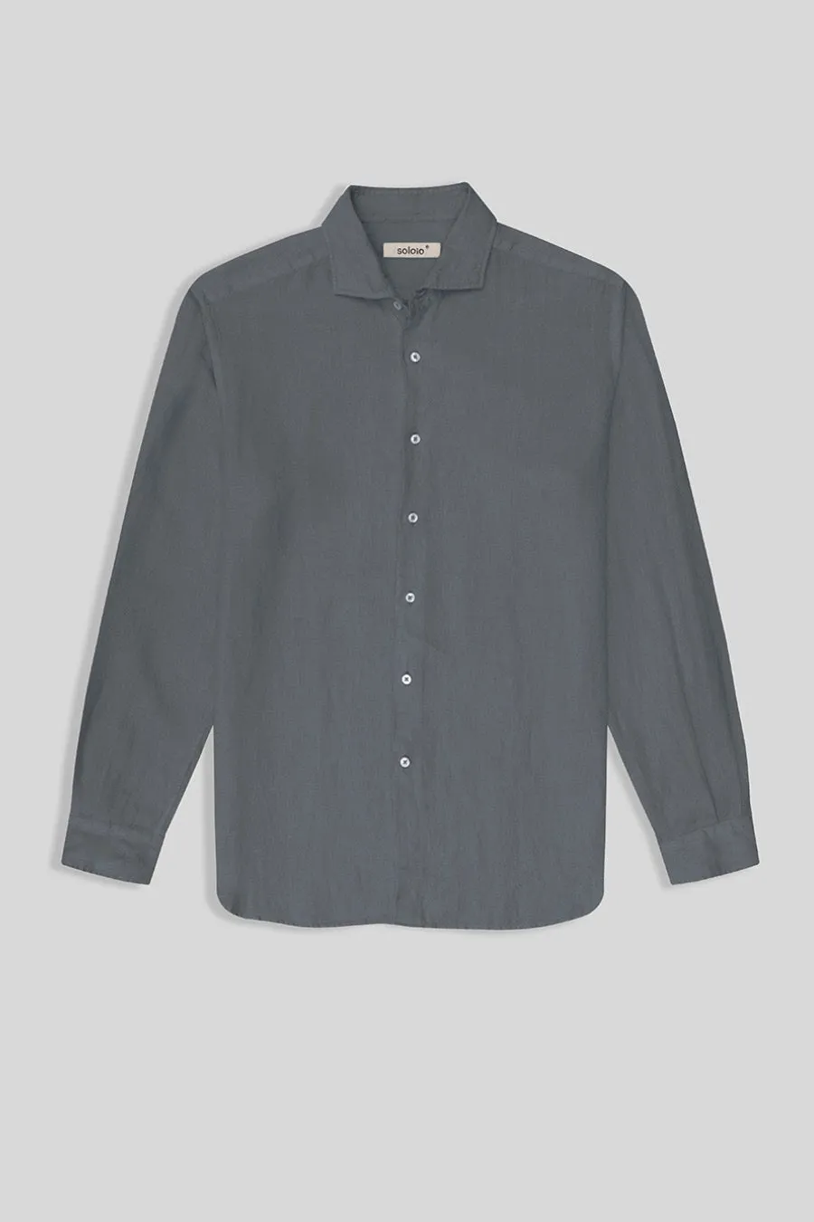 basic linen shirt smoke