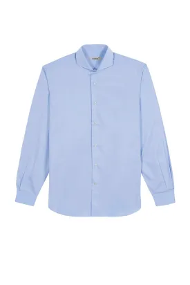 basic sky blue cotton shirt