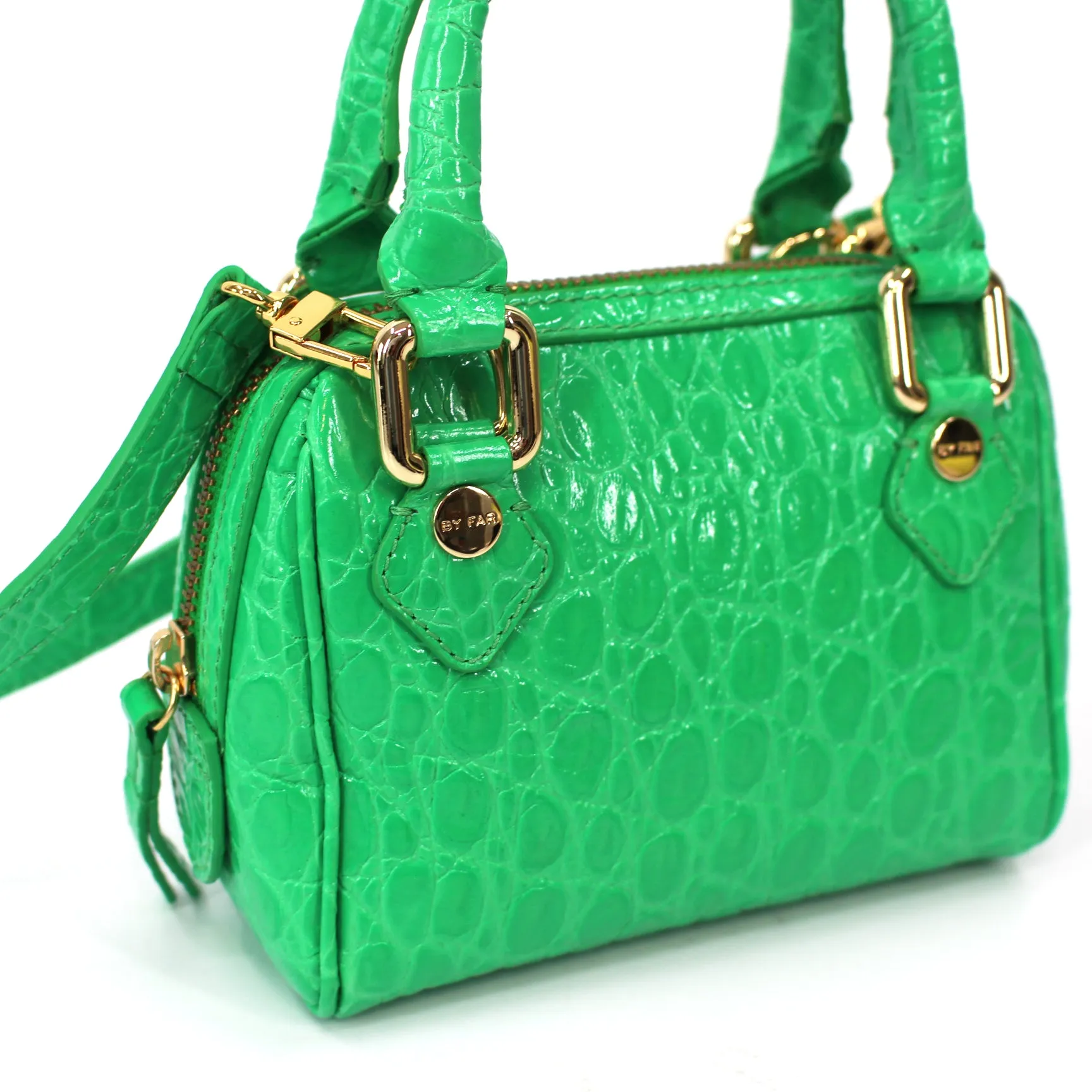BY FAR Dora Croc Embossed Bag