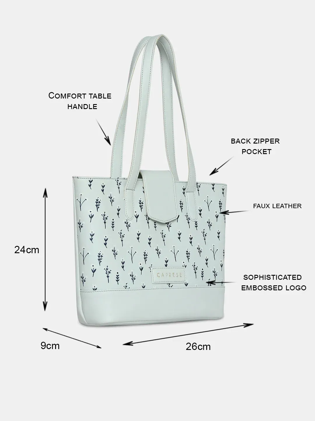 Caprese Pensa Tote Small Lt. Blue