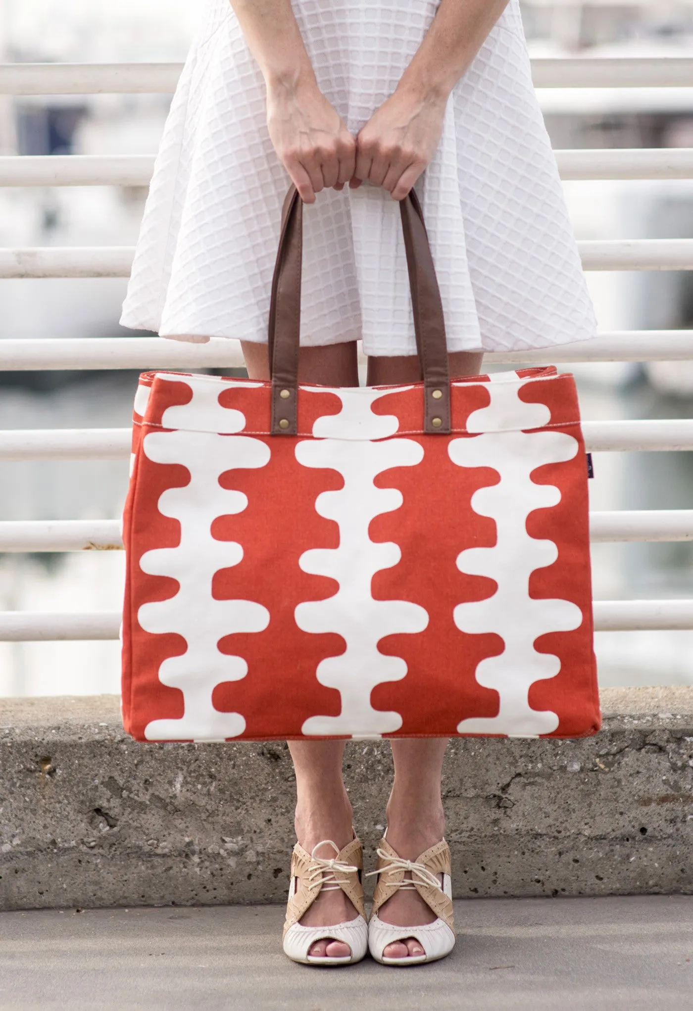 Carryall Tote - Tangerine Echo