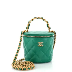 CHANEL Afternoon Tea Vanity Bucket Bag Quilted Lambskin