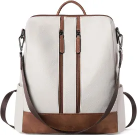 CLUCI Leather Backpack Purse for Women Convertible Large Travel Ladies Designer Fashion Casual College Shoulder Bag
