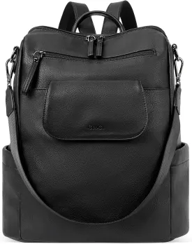 CLUCI Leather Backpack Purse for Women, Large Fashion Convertible Anti-theft, Travel Backpack Purses