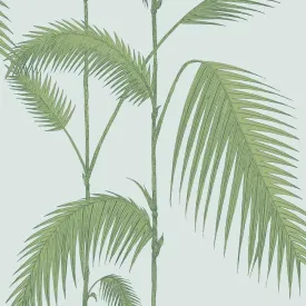Cole & Son 'Palm Leaves - Leaf Green on Sea Foam' Wallpaper