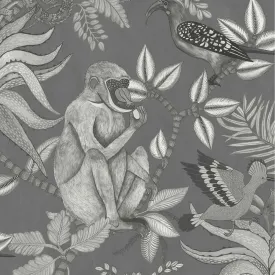 Cole & Son 'Savuti - Soot on Charcoal' Wallpaper