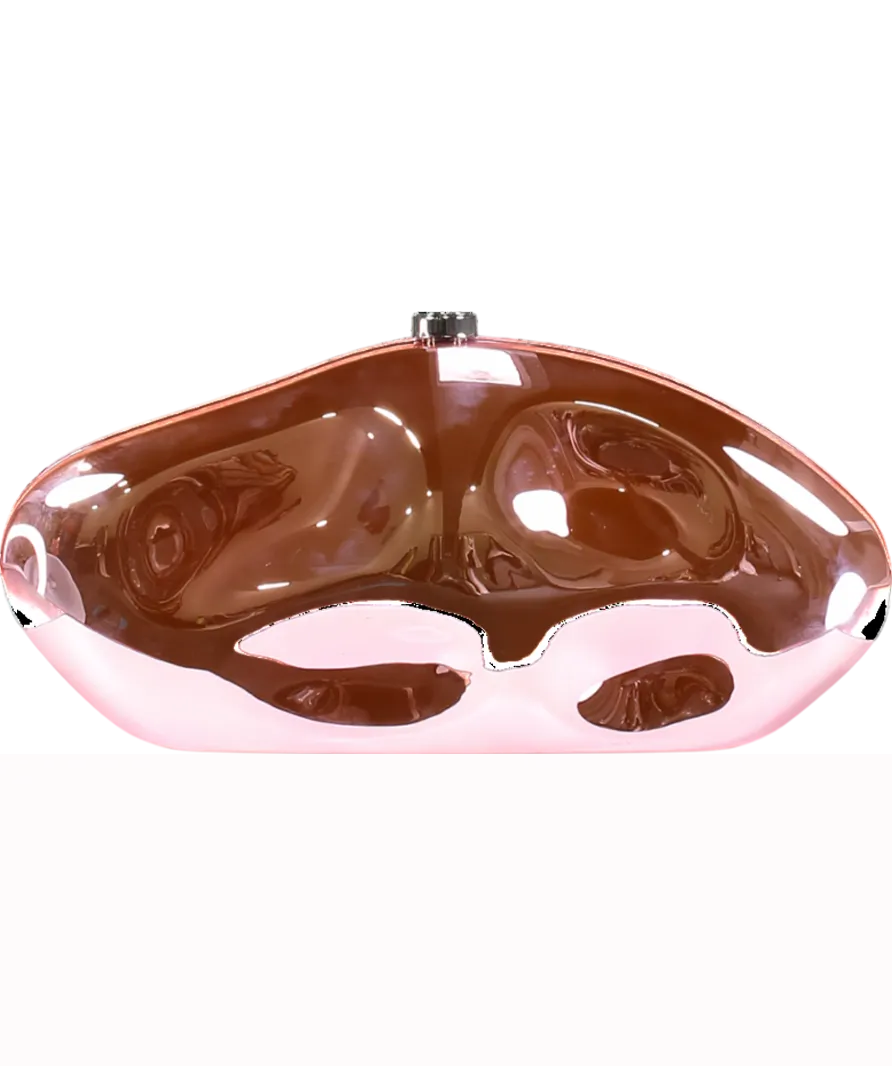 Cult Gaia Pink The Caldera Clutch One Size