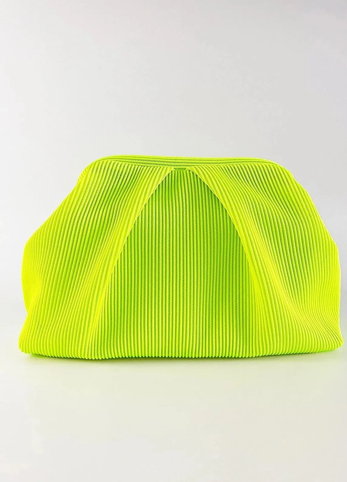 Elegant Pink Pleated Clutch Handbag