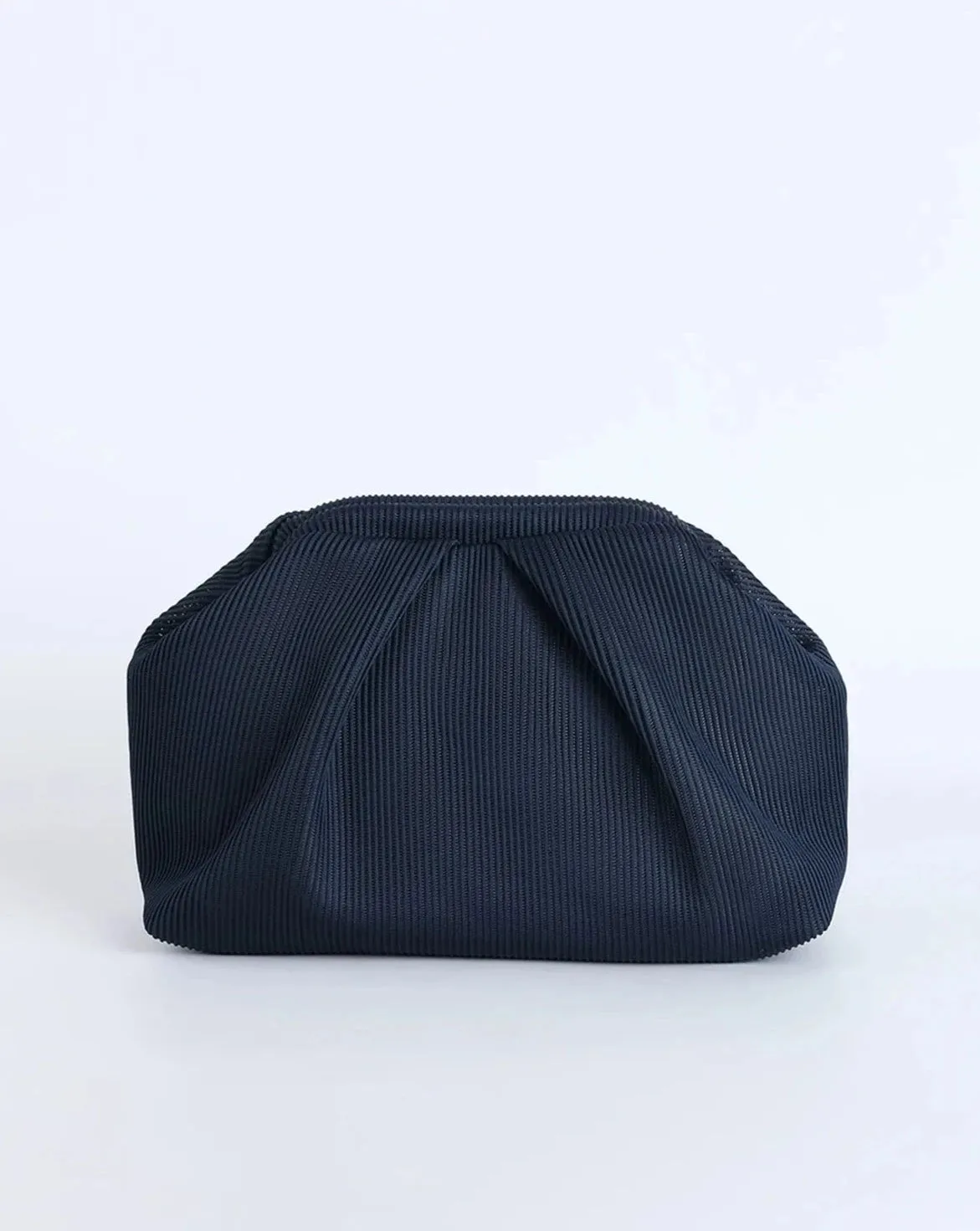 Elegant Pink Pleated Clutch Handbag