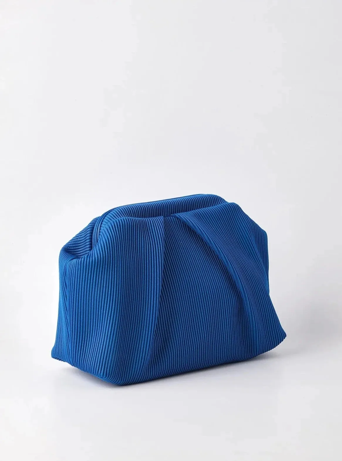 Elegant Pink Pleated Clutch Handbag