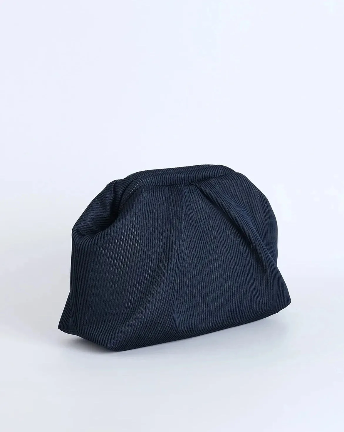 Elegant Pink Pleated Clutch Handbag