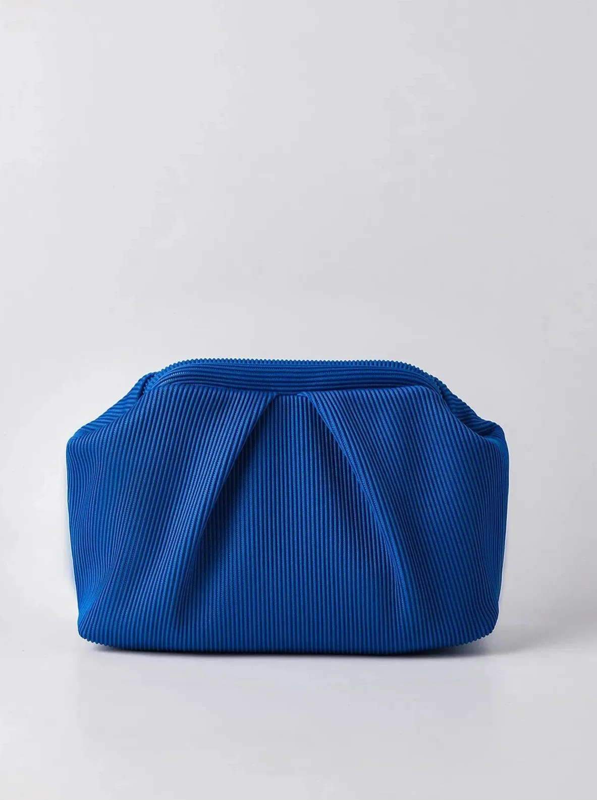 Elegant Pink Pleated Clutch Handbag