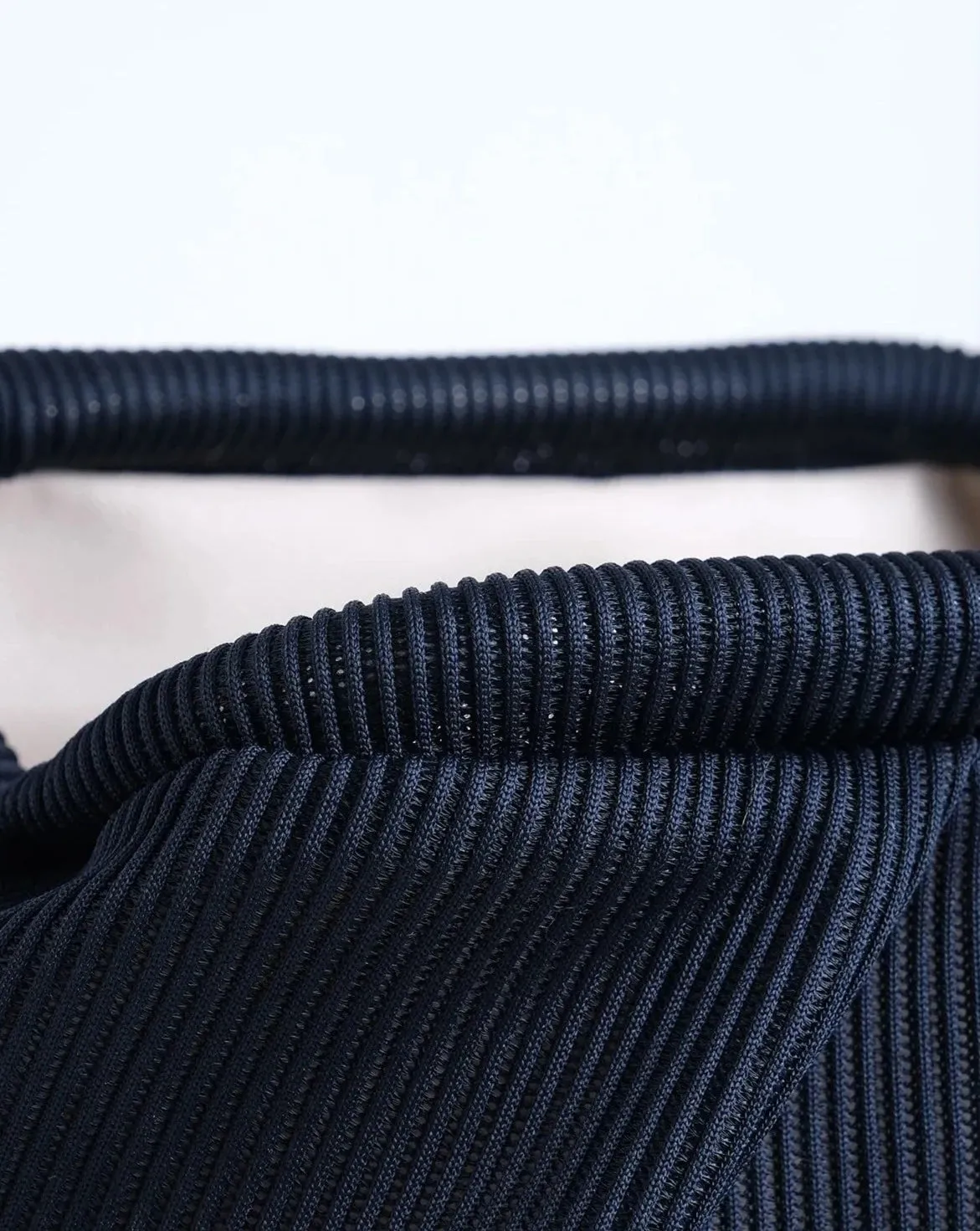 Elegant Soft Blue Pleated Clutch Handbag