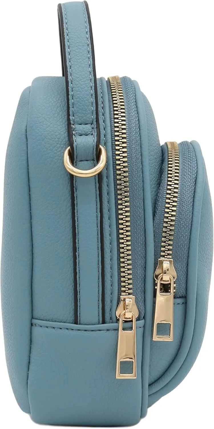 FashionPuzzle Two Compartment Mini Crossbody Bag