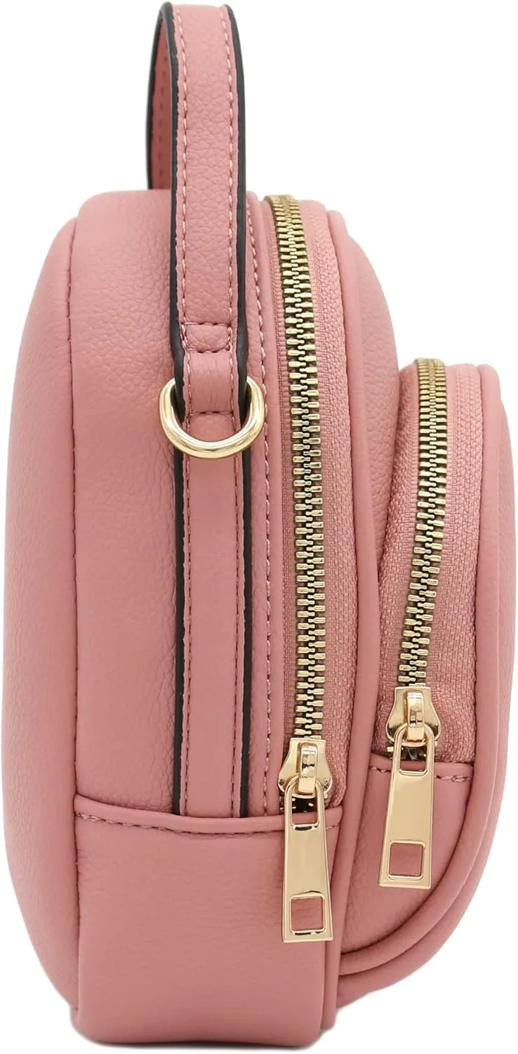 FashionPuzzle Two Compartment Mini Crossbody Bag
