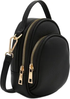 FashionPuzzle Two Compartment Mini Crossbody Bag