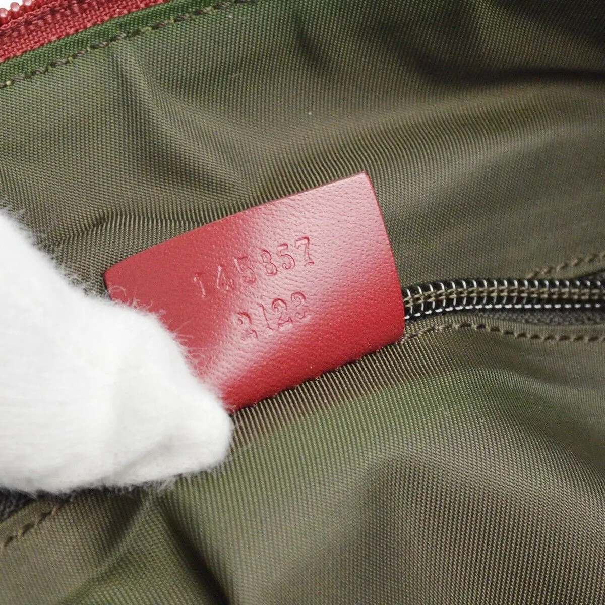 Gucci Beige Bordeaux Gg Crossbody Bag