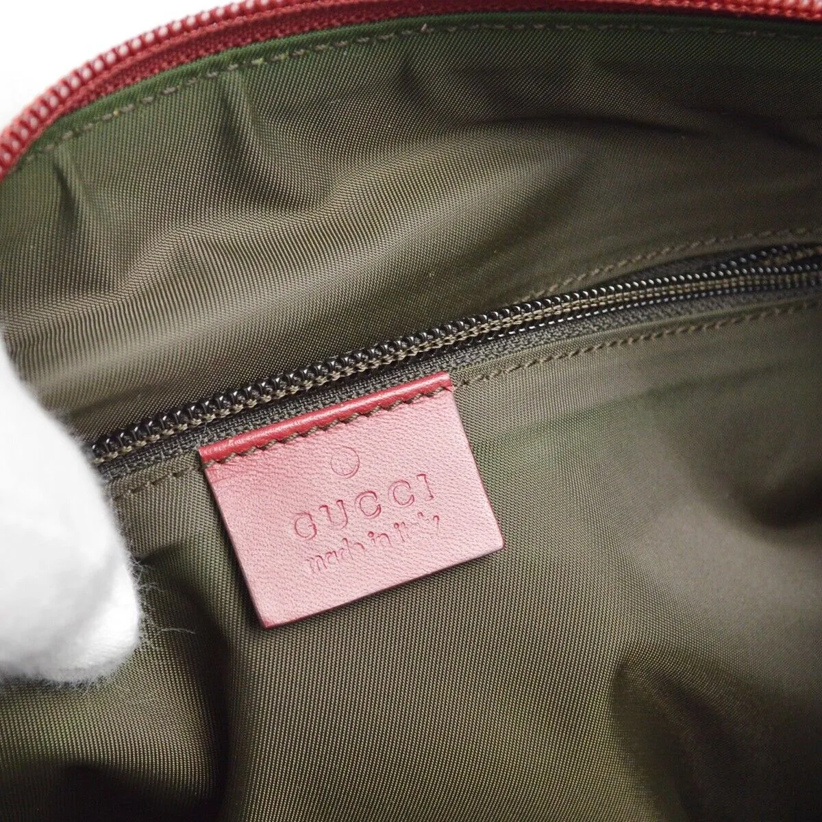 Gucci Beige Bordeaux Gg Crossbody Bag