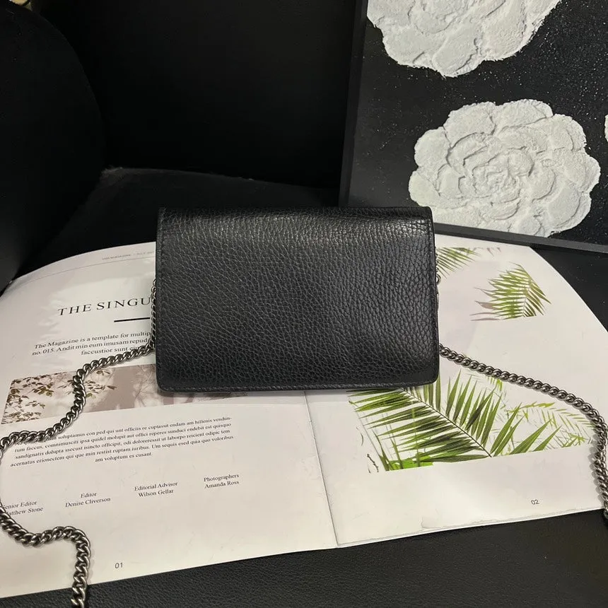 Gucci Black Mini Dionysus WOC Crossbody Bag