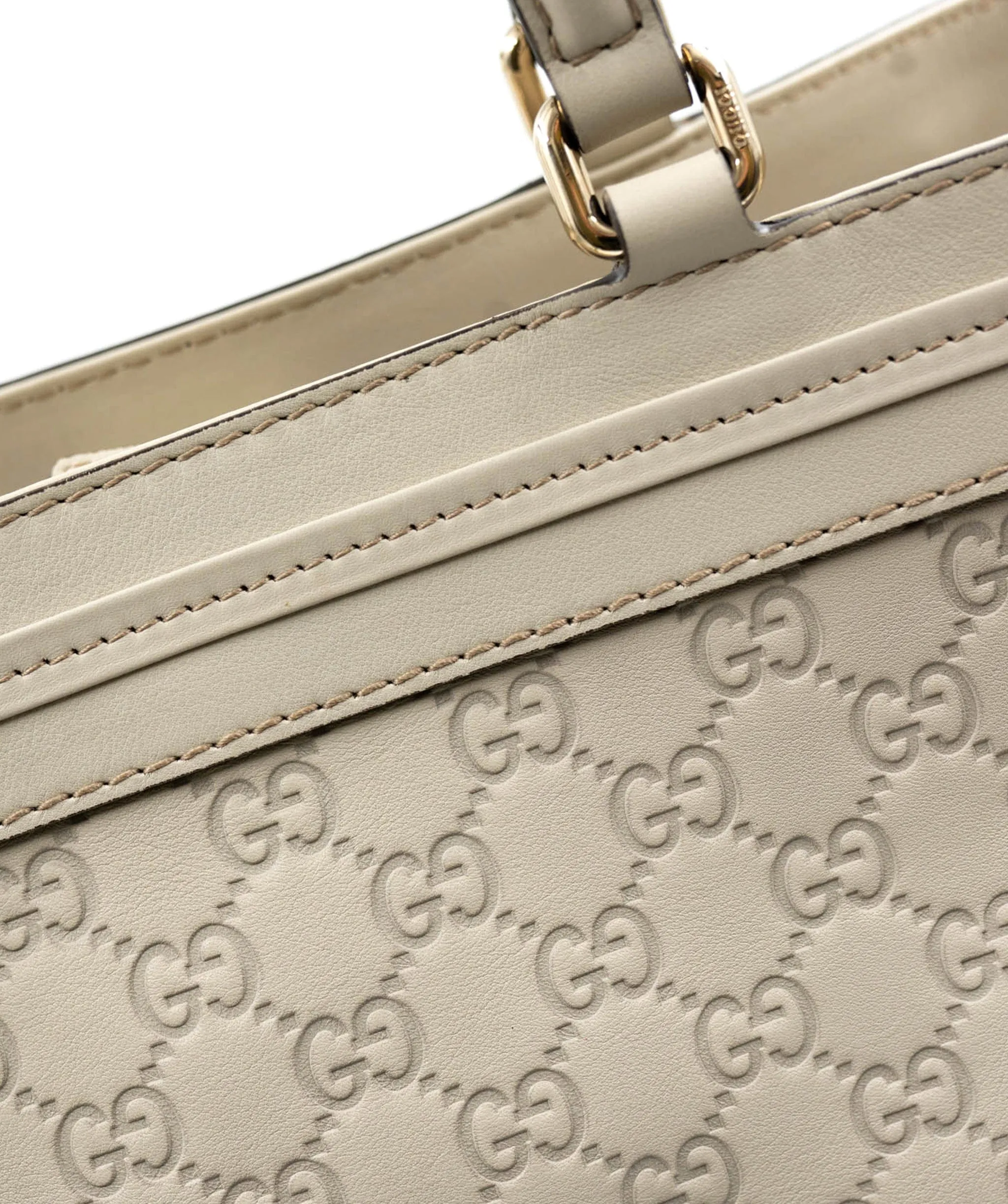 Gucci Guccissima cream tote ALC0105