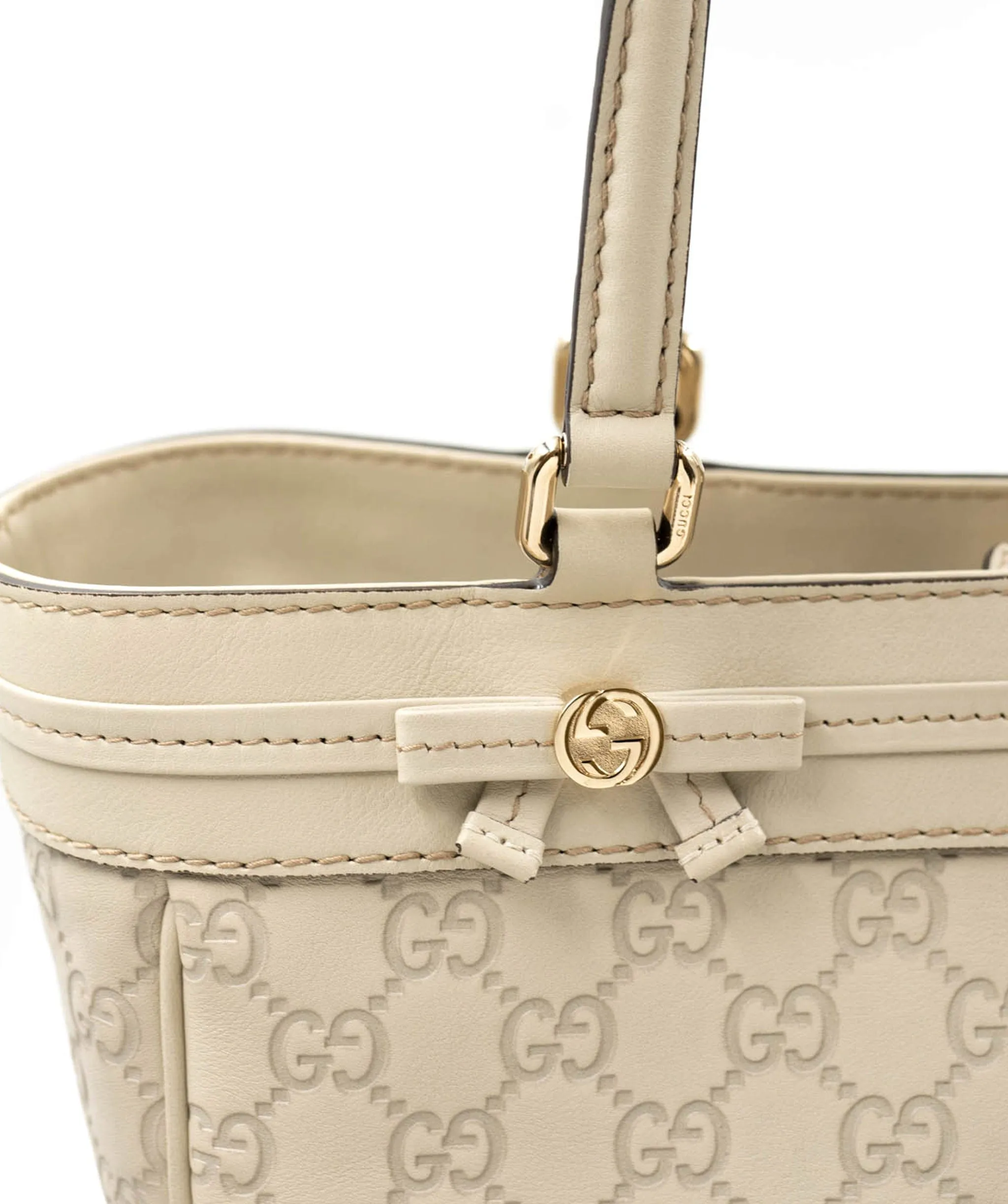 Gucci Guccissima cream tote ALC0105
