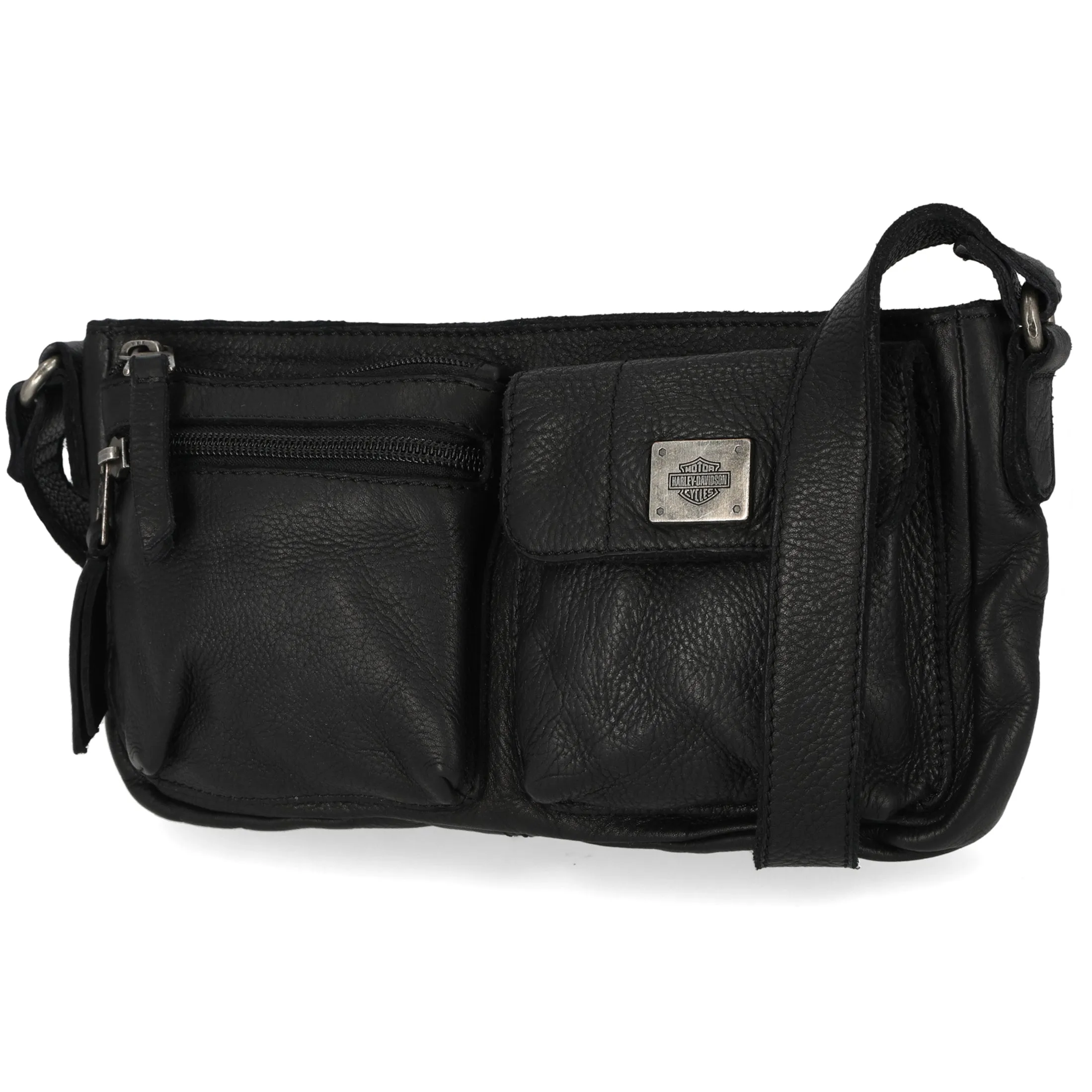 Harley-Davidson Women's Washed Genuine Leather Shoulder Bag Purse, MHW050