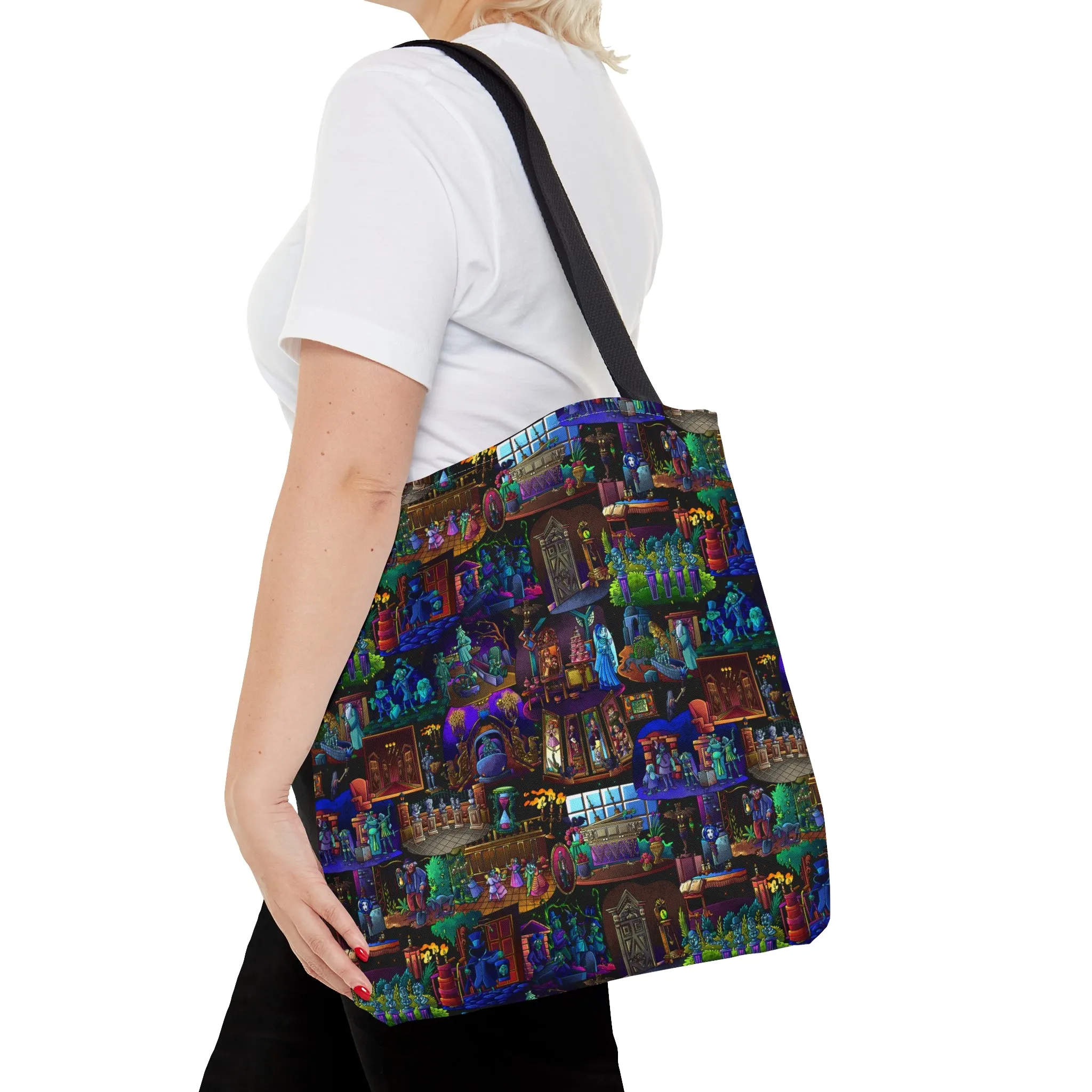 Hitchhiking Ghosts Inspired Fan Art Hand Drawn Tote Bag