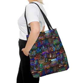 Hitchhiking Ghosts Inspired Fan Art Hand Drawn Tote Bag