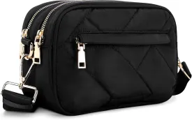HOMIEE Puffy Crossbody Bag for Women Gifts, Quilted Puffy Bag Shoulder Bag Small Trendy Handbag Purses Lightweight Satchel