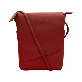 ili New York Small Canada Red Crossbody Bag (Women's)