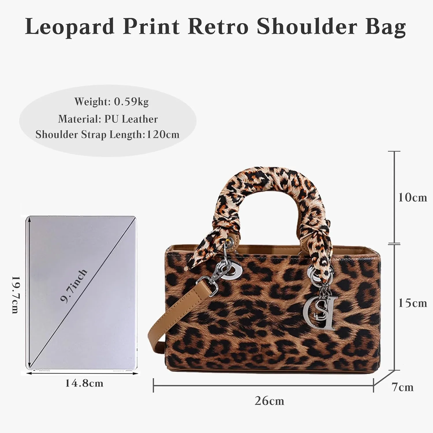 Leopard Print Handbag - Women's PU Leather Crossbody Bag, Waterproof, Fashion Messenger & Satchel Bag