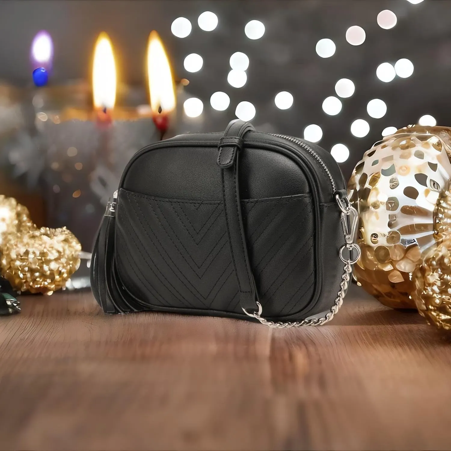 lola mae Quilted Crossbody Bag, Trendy Design Shoulder Purse
