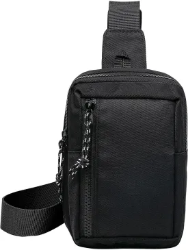 Long Keeper Mini Sling Bag - Women Men Vegan Leather Crossbody Phone Bag Waterproof Travel Running Chest Bag Casual Daypack