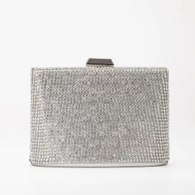 Marla - Silver Glitter Evening Clutch