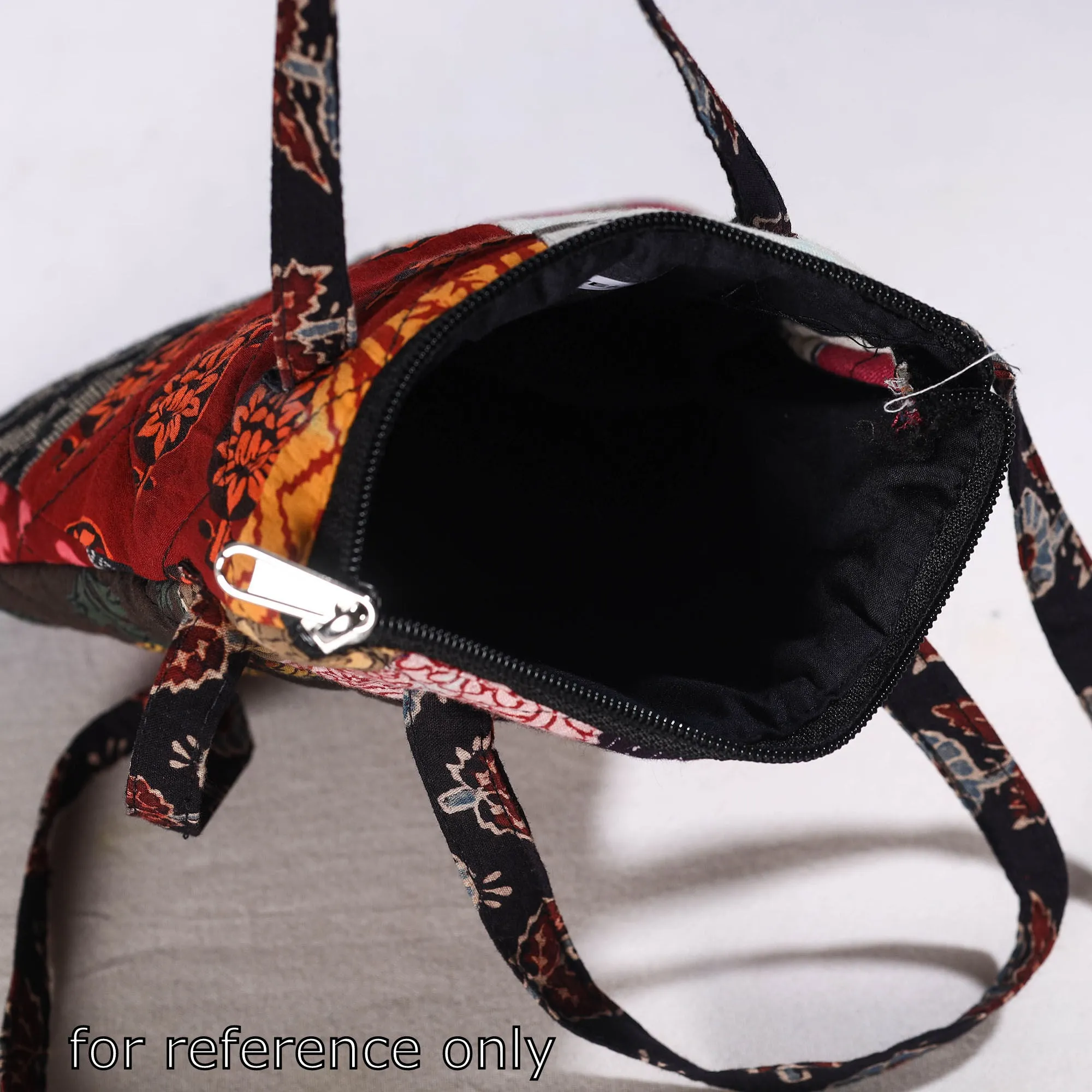 Multicolor - Handmade Quilted Cotton Patchwork Sling Bag 39