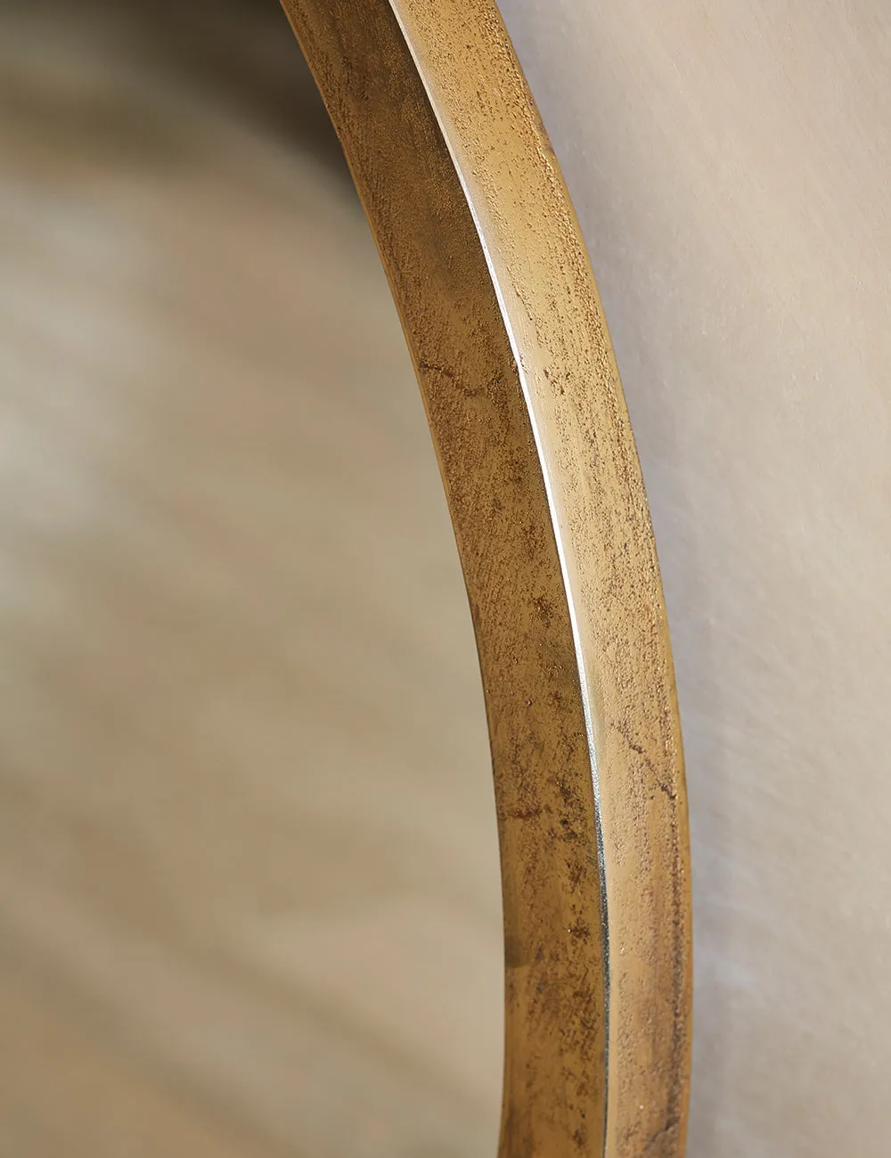 Nkuku Murwara Antique Brass Arch Mirror