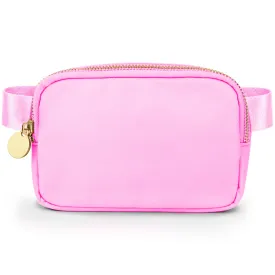 Nylon Belt Bag - Light Pink Fanny Pack For Women - Crossbody Bag Waist Pack Bum Bag