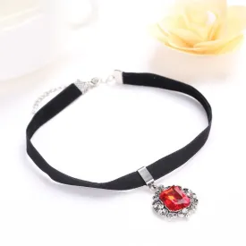On-trend Fashion Statement Square Shape Rhinestone Choker Necklaces