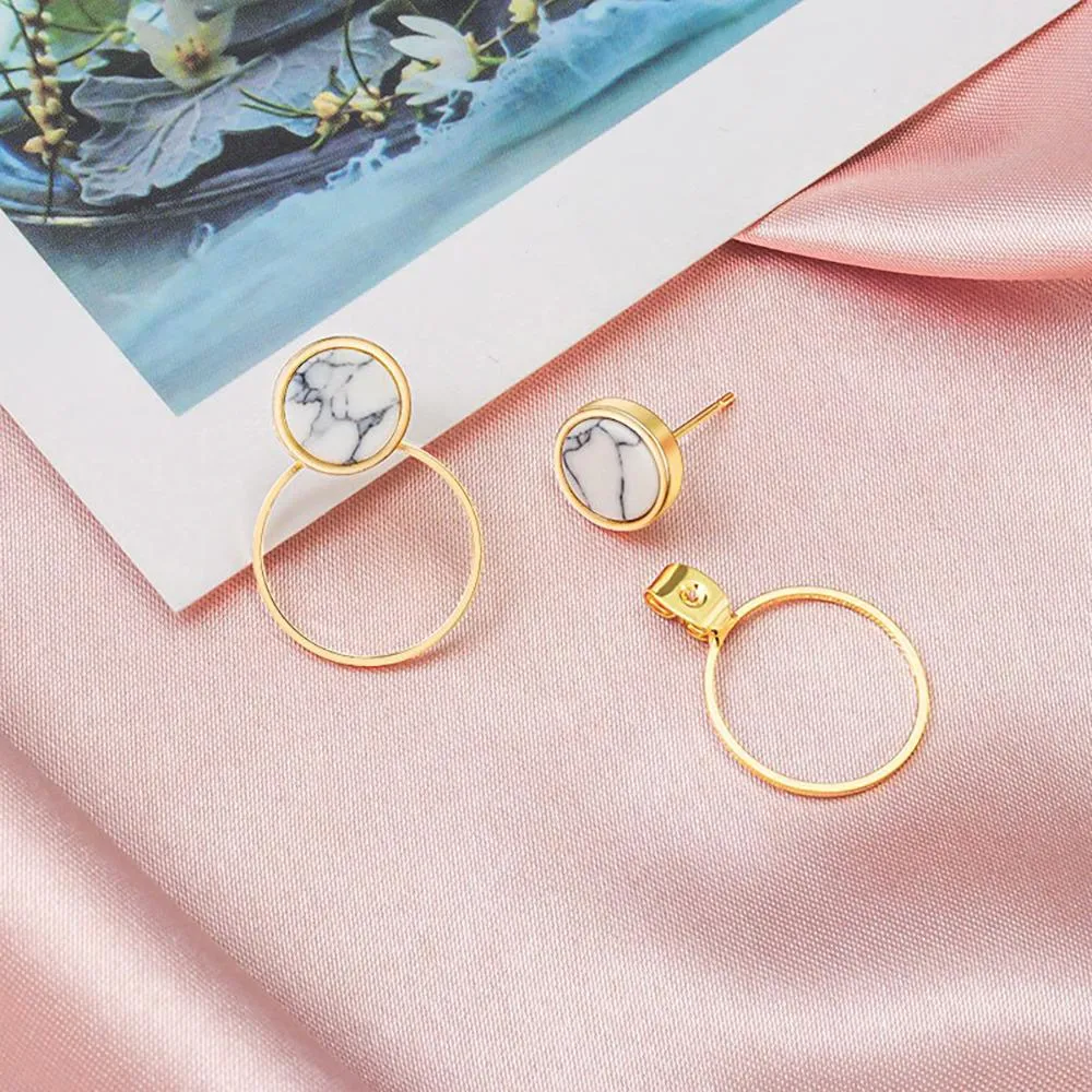 On-Trend Geometric Shape Drop Earrings