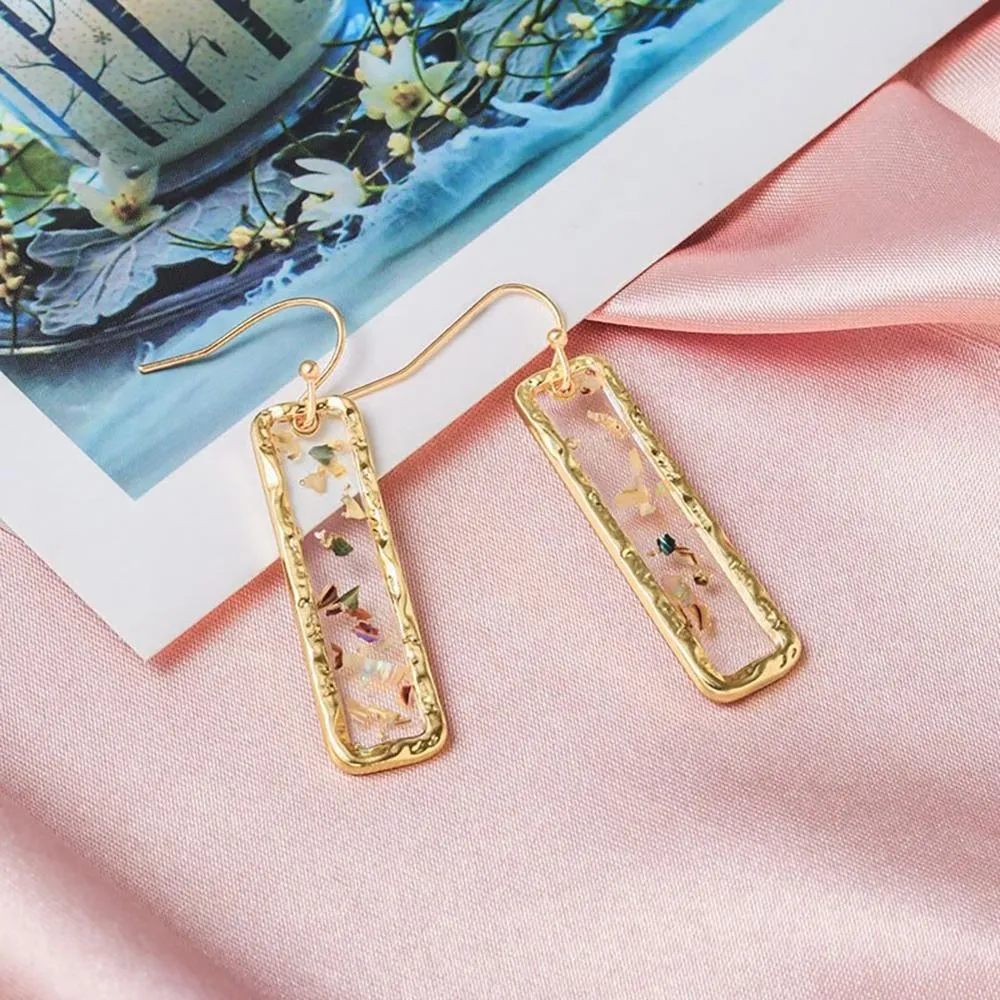 On-Trend Geometric Shape Drop Earrings