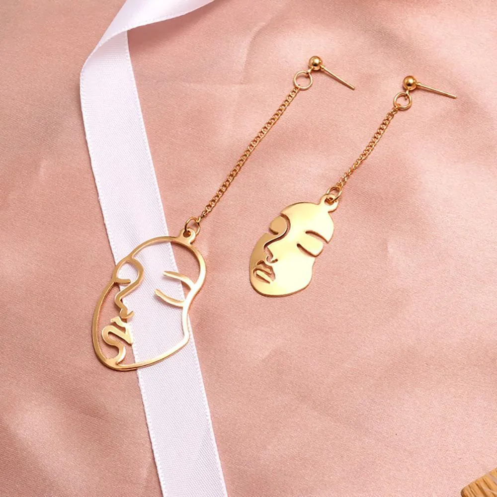 On-Trend Geometric Shape Drop Earrings