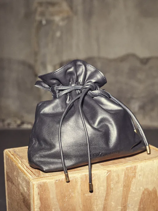 Phoebecc Mini Tie Bag - Black