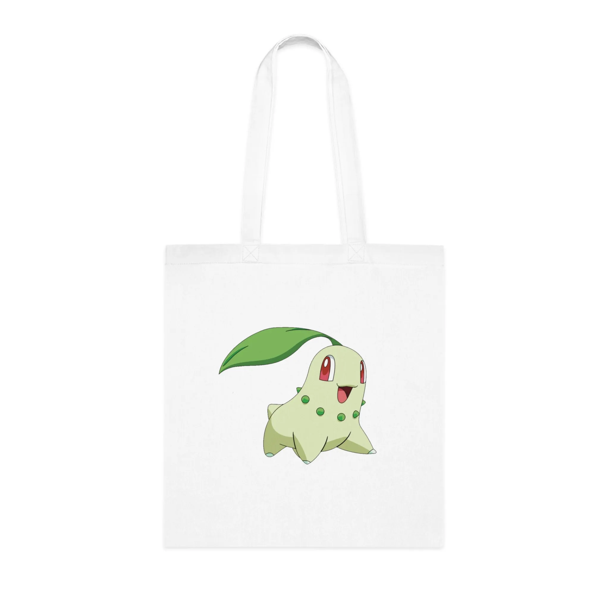 Pokémon- Chikorita: Printed Canvas Tote Bag