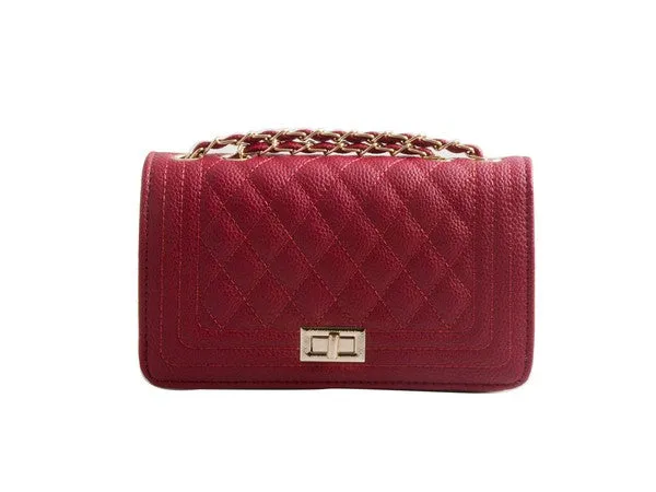 Pu Leather Quilted Fashion Bag