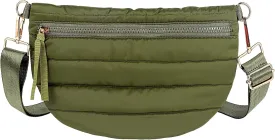 Quilted Crossbody Bags for Women Puffer Fanny Pack Sling Bag Puffy Chest Belt Bum Waist Bag Crossbody Purse Bags Quilted Shoulder Bag for Women Gift