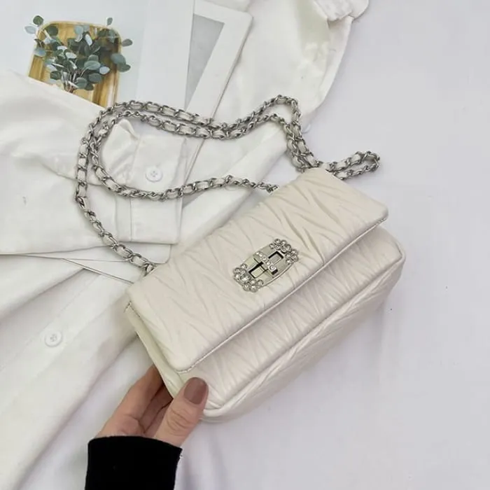 Quilted Flap Shoulder Bag